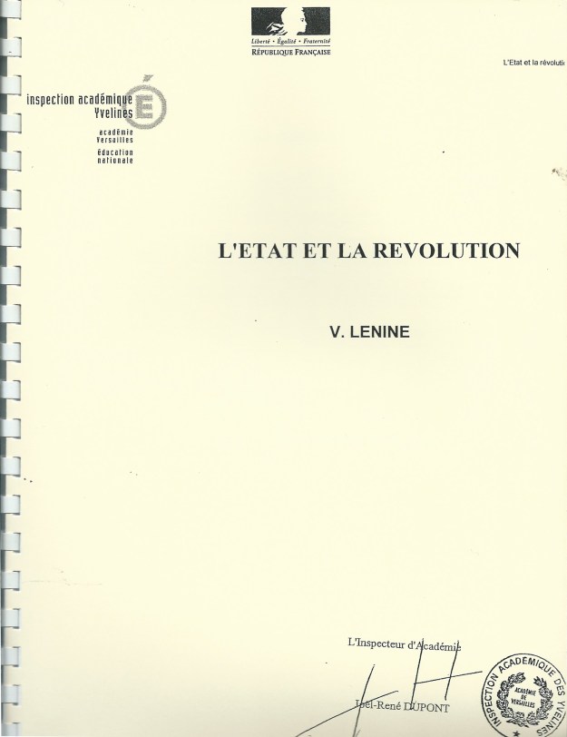 L'Etat et la révolution